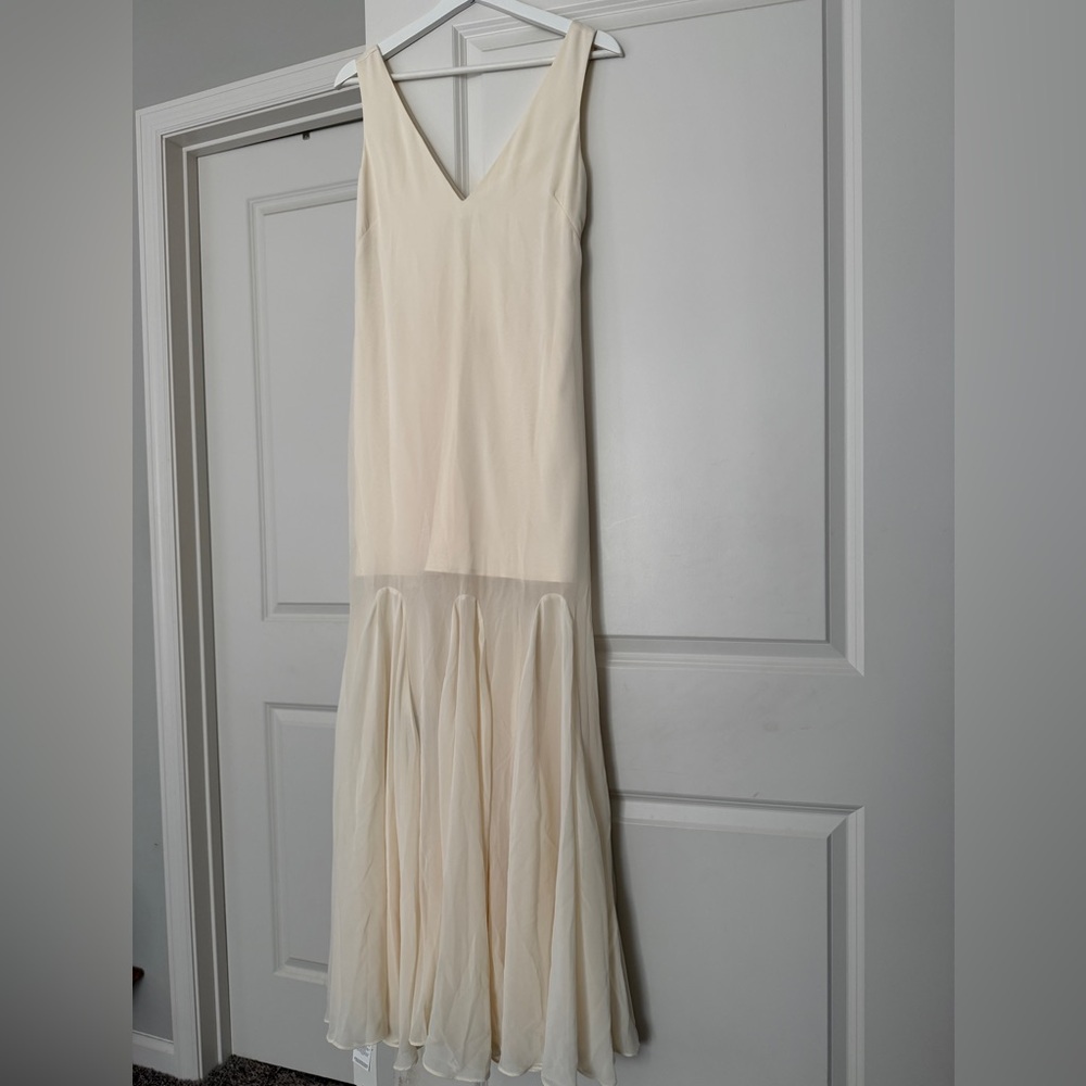 Abercrombie & Fitch Cream Maxi Dress